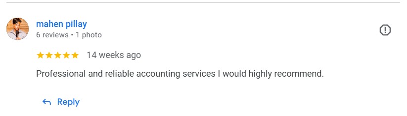 5-star Google review from SME client, Durban.